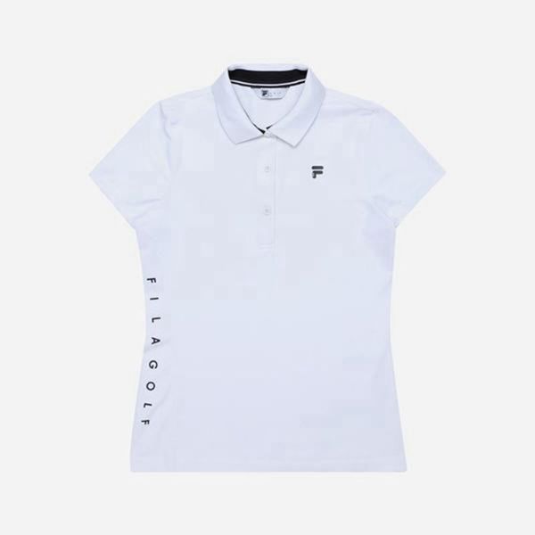 Camisas Polo Fila Mujer Blancas - Golf Basic - España 654179FRQ